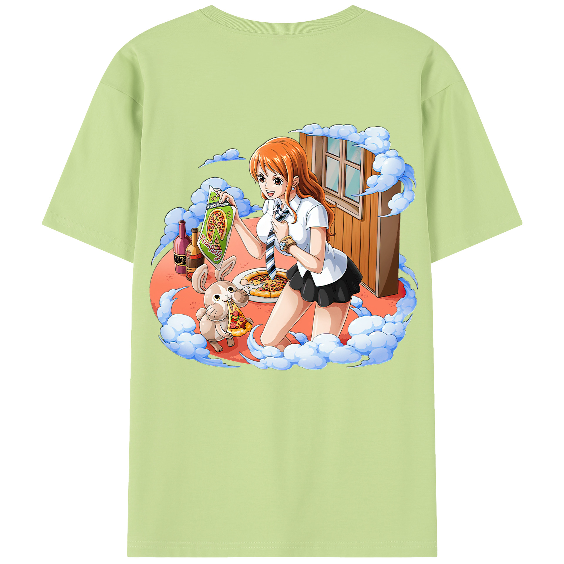 ワンピース ナミ ONE PIECE Nami 綿100％半袖Tシャツ（背面プリント）